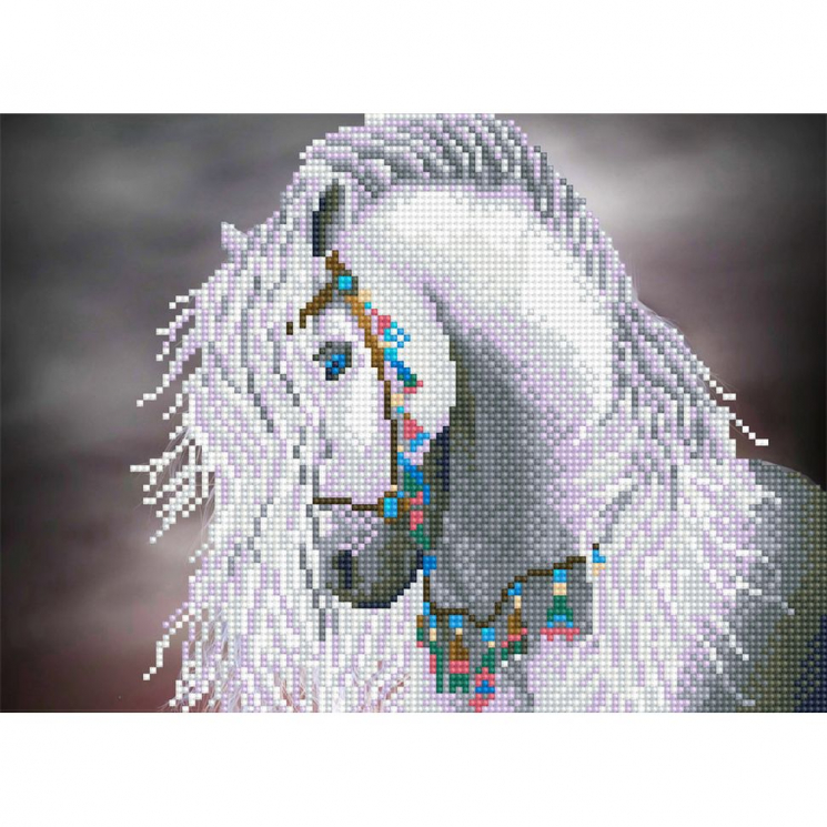 Кристальная мозаика на холсте ФРЕЯ арт.ALV-54 Пегас 26х36 см