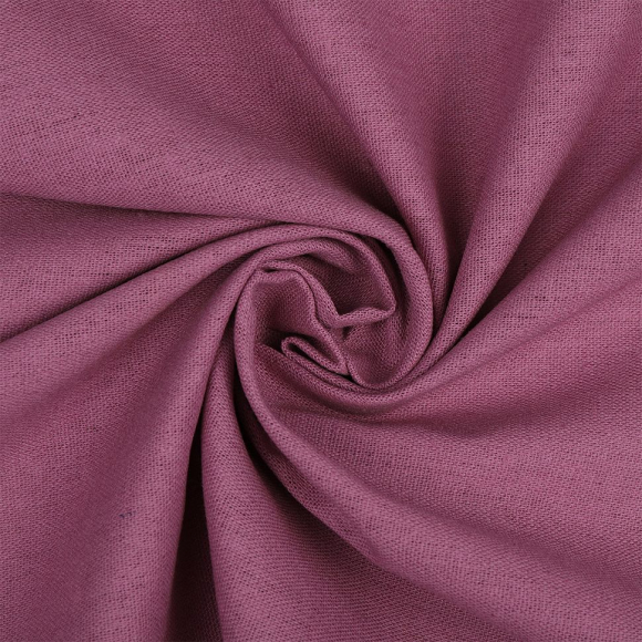 Ткань льняная TBYLi-1004-17 185г/м? 30% лен 25хб 25%виск 20%ПЭ шир 140см цв.17 сиреневый рул 10м