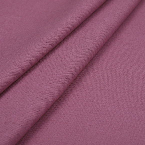 Ткань льняная TBYLi-1004-17 185г/м? 30% лен 25хб 25%виск 20%ПЭ шир 140см цв.17 сиреневый рул 10м