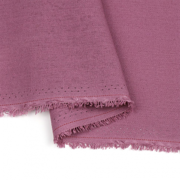 Ткань льняная TBYLi-1004-17 185г/м? 30% лен 25хб 25%виск 20%ПЭ шир 140см цв.17 сиреневый рул 10м