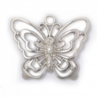 Кулон Бабочка MAGIC 4 HOBBY арт.MH.0211105-2 цв.серебро 8x30мм уп.5шт Кулон Бабочка MAGIC 4 HOBBY арт.MH.0211105-2 цв.серебро 8x30мм уп.5шт