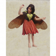 Фигурка декоративная, цветочный эльф "Мак"