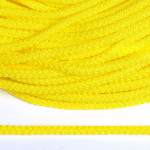 Шнур круглый полиэфир 05мм арт.1с-50/35 с наполнителем цв.050 лимон уп.200м Шнур круглый полиэфир 05мм арт.1с-50/35 с наполнителем цв.050 лимон уп.200м