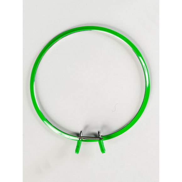 Пяльцы NURGE пружинные для вышивания и штопки, цв. зеленый арт.NUR.160-1 ?195мм толщина 7,7