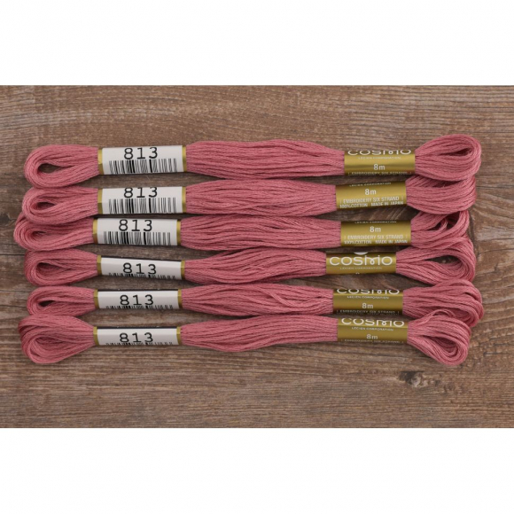 Мулине COSMO однотонный цвет 813 Мулине COSMO однотонный цвет 813