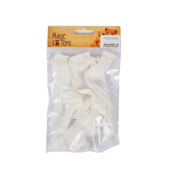 Гольфики для кукол арт.КЛ.20109 130мм цв.белый уп.4 пары Гольфики для кукол арт.КЛ.20109 130мм цв.белый уп.4 пары