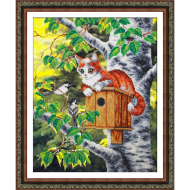 Набор для вышивания бисером ПАУТИНКА арт.Б-1463 Спокойный отдых 28х35 см