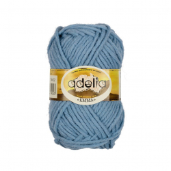 Пряжа ADELIA EMMA (80% акрил, 20% шерсть) 10х50г/50м цв.22 голубой