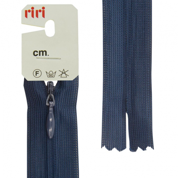 30856_Молния потайная неразъемная, Т3, 60 см, цвет 2626, кобальт синий 30856_Молния потайная неразъемная, Т3, 60 см, цвет 2626, кобальт синий