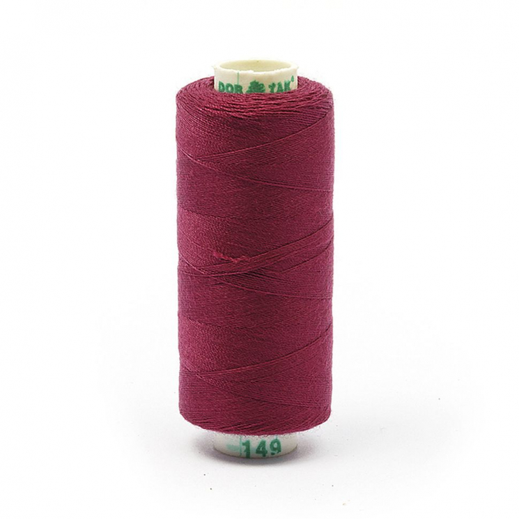 Нитки Dor Tak бытовые 40/2 полиэстер 366м цв.149 бордовый