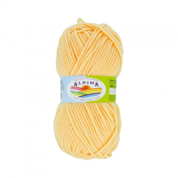 Пряжа ALPINA MARTA (100% тактифил) 5х100г/120м цв.004 бл. желтый