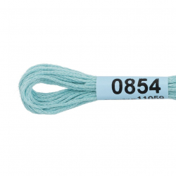 Нитки для вышивания Gamma мулине (0820-3070) 100% хлопок 24 x 8 м цв.0854 св.голубой