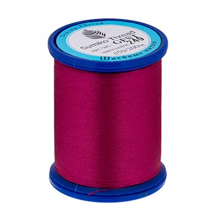 Швейные нитки SumikoThread GFST 50 100%полиэстер 200 м (219 я) цв.249 малиновый