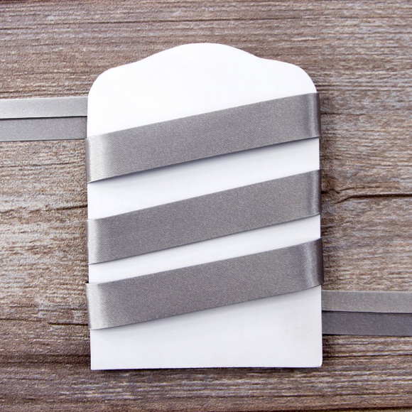 Косая бейка атласная 20 мм, 25 м, цвет 103, темно-серый