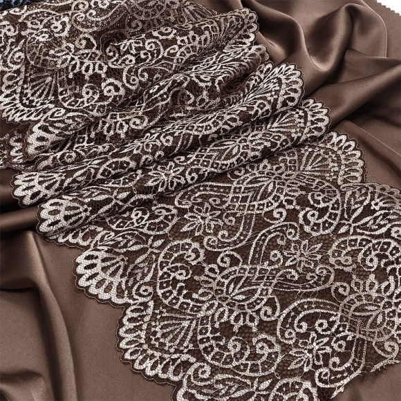 Кружево-стрейч KRUZHEVO арт.TBY.40992 шир.225мм цв.168 серебристый пион+черный уп.120м Кружево-стрейч KRUZHEVO арт.TBY.40992 шир.225мм цв.168 серебристый пион+черный уп.120м