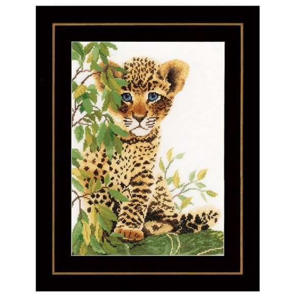 Набор для вышивания LANARTE арт.PN-0158160 Little panther 24х33 см