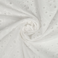 Ткань шитье TBY-Y583-01 100г/м2 100% хлопок шир.150см цв.белый уп.3м