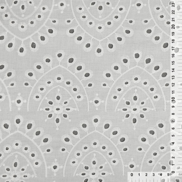 Ткань шитье TBY-Y583-01 100г/м2 100% хлопок шир.150см цв.белый уп.3м