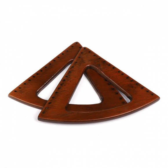 Ручка для сумки, арт.МН-02072-2  нат. бук,  разм  20х15 см, цв.коричневый, уп.2шт