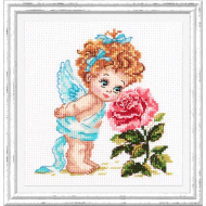 Набор для вышивания ЧУДЕСНАЯ ИГЛА арт.35-09 Ангел нашего счастья 12х14 см