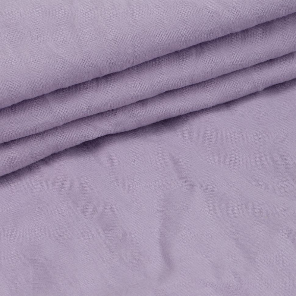 Ткань Хлопок крэш 90 г/м? 100% хлопок шир.150 см арт.TBY.Caw.74 цв.сиреневый рул.25м