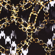 Ткань Милано 230 г/м? 95% полиэстер, 5% лайкра шир.150 см арт.T.0043.1 цв.01 черный рул.25м