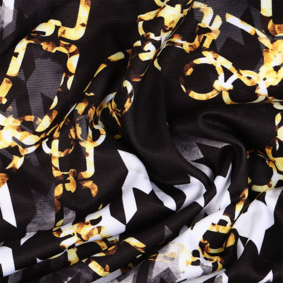 Ткань Милано 230 г/м? 95% полиэстер, 5% лайкра шир.150 см арт.T.0043.1 цв.01 черный рул.25м