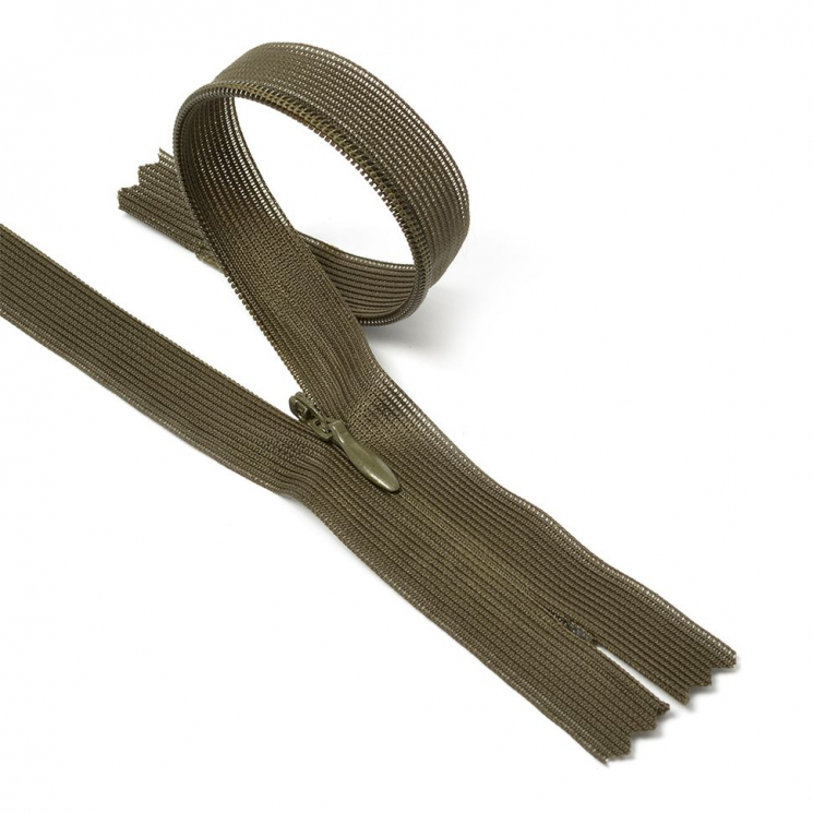 Молния MaxZipper пласт. потайная №3 18см н/р цв.F328 (316) хаки уп.50шт