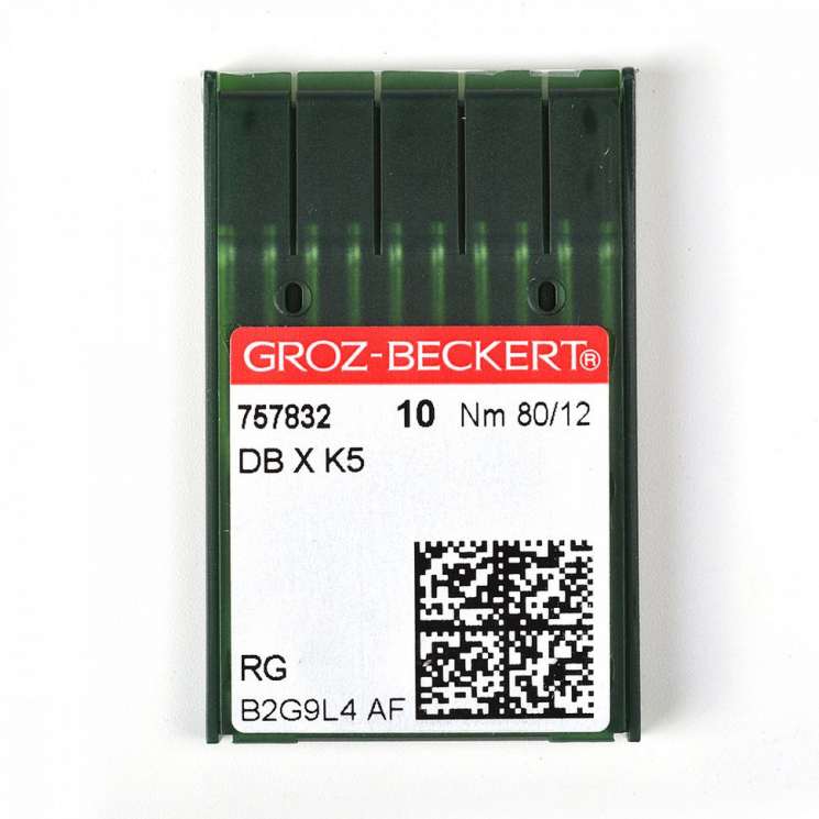 Игла для промышленных швейных машин Groz-Beckert DBxK5  №80 уп.10 шт. арт.757832