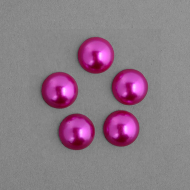 Полужемчужины перламутр Круг, арт.TBY-1906-14, 6 мм цв.14 малиновый уп.500г