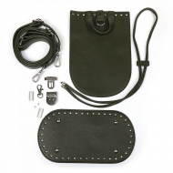 Набор для изготовления рюкзака из экокожи арт.TBY.51662-4.2 цв.олива/никель Набор для изготовления рюкзака из экокожи арт.TBY.51662-4.2 цв.олива/никель