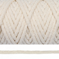 Шнур круглый х/б 05мм цв.2155 ванильный уп.50м