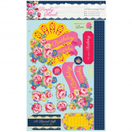 87508_Набор бумаги с высечкой "Яркие цветы" Simply Floral