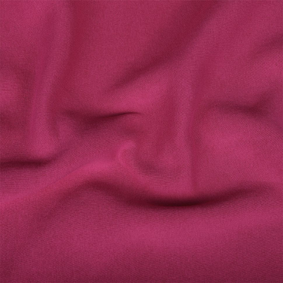 Ткань футер 3х нитка начес однотон. 320г/м?  80% хл  20% полиэстр  шир.185см арт.ШН-300-48 цв.малина рул.30-60 м
