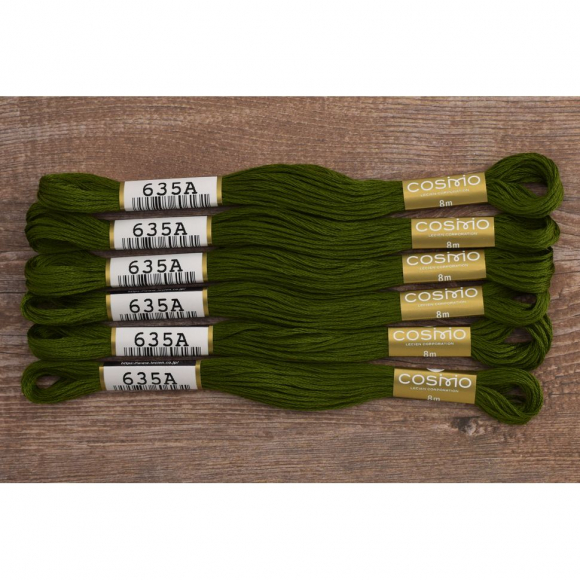 Мулине COSMO однотонный цвет 635