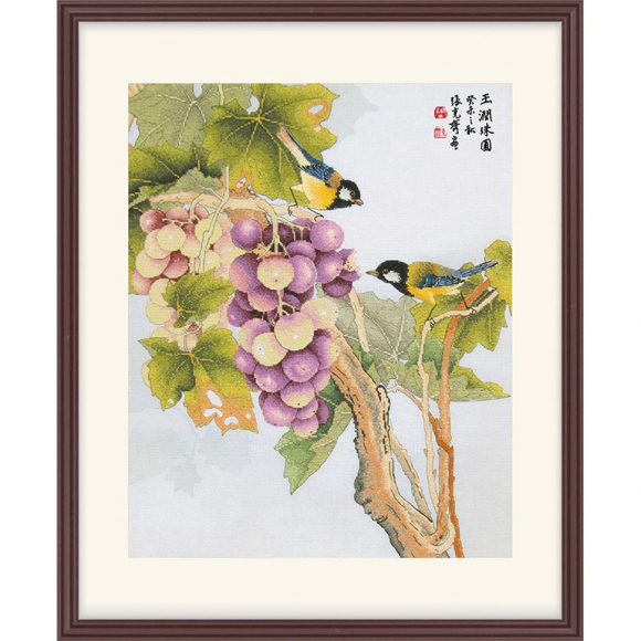 163728_Набор для вышивания "Спелая гроздь винограда"