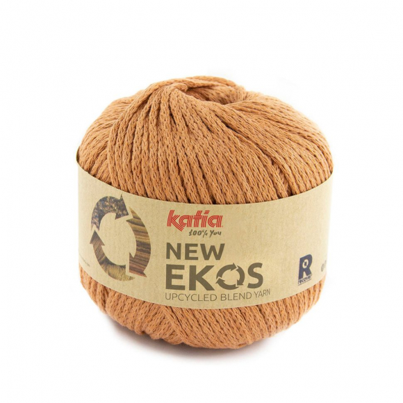 187132_Пряжа New Ekos, 55% переработанный полиэстер, 42% переработанный хлопок, 3% пр. волокна, 50 г, 55 м
