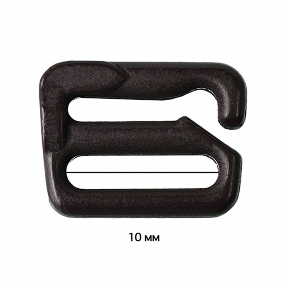 Крючок для бюстгальтера металл ARTA.F.2890 9,9мм, цв.111 шоколадно-коричневый, уп.50шт