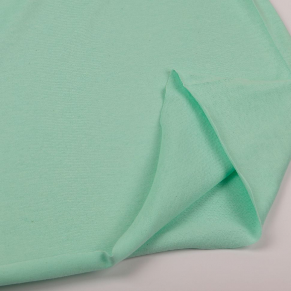 Ткань трикотаж Кулирка хлопок 145г опененд 100+100см мята 13-6009 пач.20-35кг Ткань трикотаж Кулирка хлопок 145г опененд 100+100см мята 13-6009 пач.20-35кг