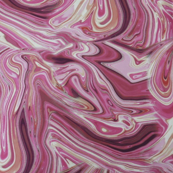 Ткань шелк Армани 90 г/м? 97% полиэстер, 3% спандекс шир.148 см арт.Р.15719.02 цв.02 розовая пудра уп.25м