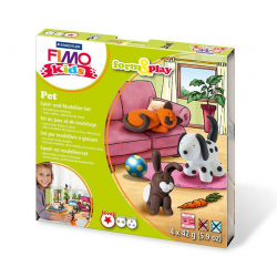 FIMO kids form&play Домашний любимец, состоящий из 4-ти блоков по 42г, уровень сложности 1, арт.8034-02 LZ