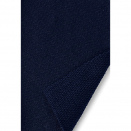 Ткань трикотаж Футер 2х нитка петля 70%хл 25%пэ 5%спан 220г 160см S196/S058 т.синий рул.35м