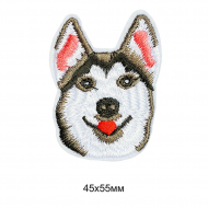 Термоаппликации вышитые арт.TBY.S48 Собака 1 10 шт 4,5х5,5 см