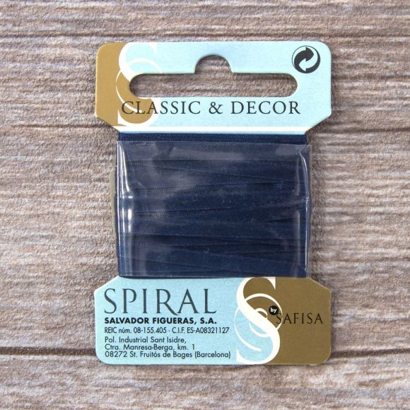 32203_Лента для вышивания SAFISA на блистере, 4 мм, 5 м, цвет 15, темно-синий