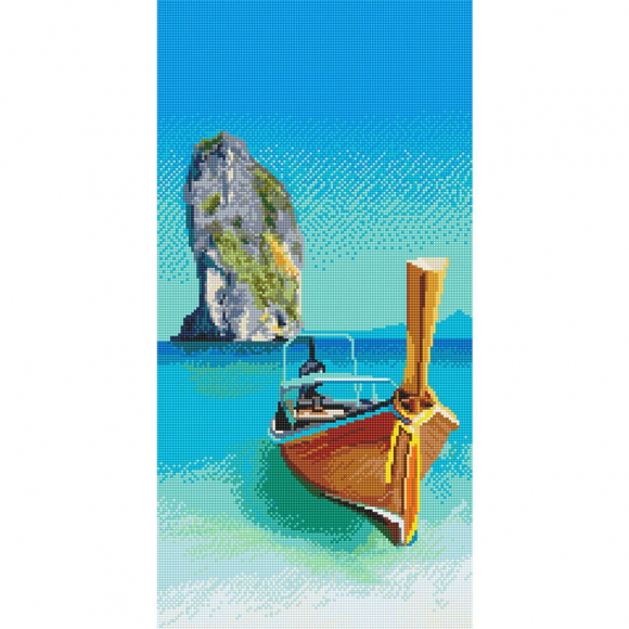 161442_Картина стразами "Тропический рай"