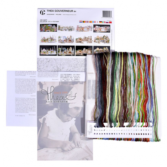 98430_Набор для вышивания "Япония", канва лен 36 ct