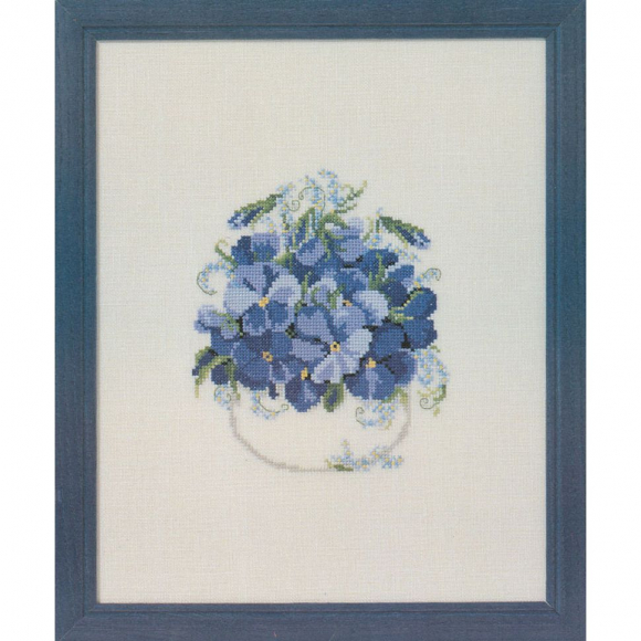 Набор для вышивания OEHLENSCHLAGER арт.76449 Фиалки 23х30 см Набор для вышивания OEHLENSCHLAGER арт.76449 Фиалки 23х30 см