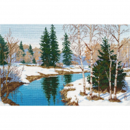 Набор для вышивания ОВЕН арт. 1367 Оттепель 40?26 см