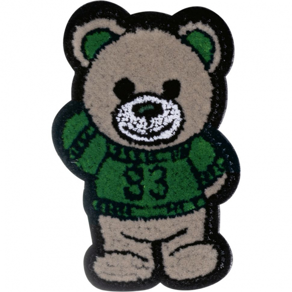 Термоаппликация "Мишка пушистый в зеленом свитере"