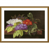 Набор для вышивания мулине НОВА СЛОБОДА арт.СР3283  Аромат сирени 41x28